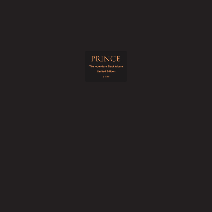 The Black Album (Prince album) - Wikipedia